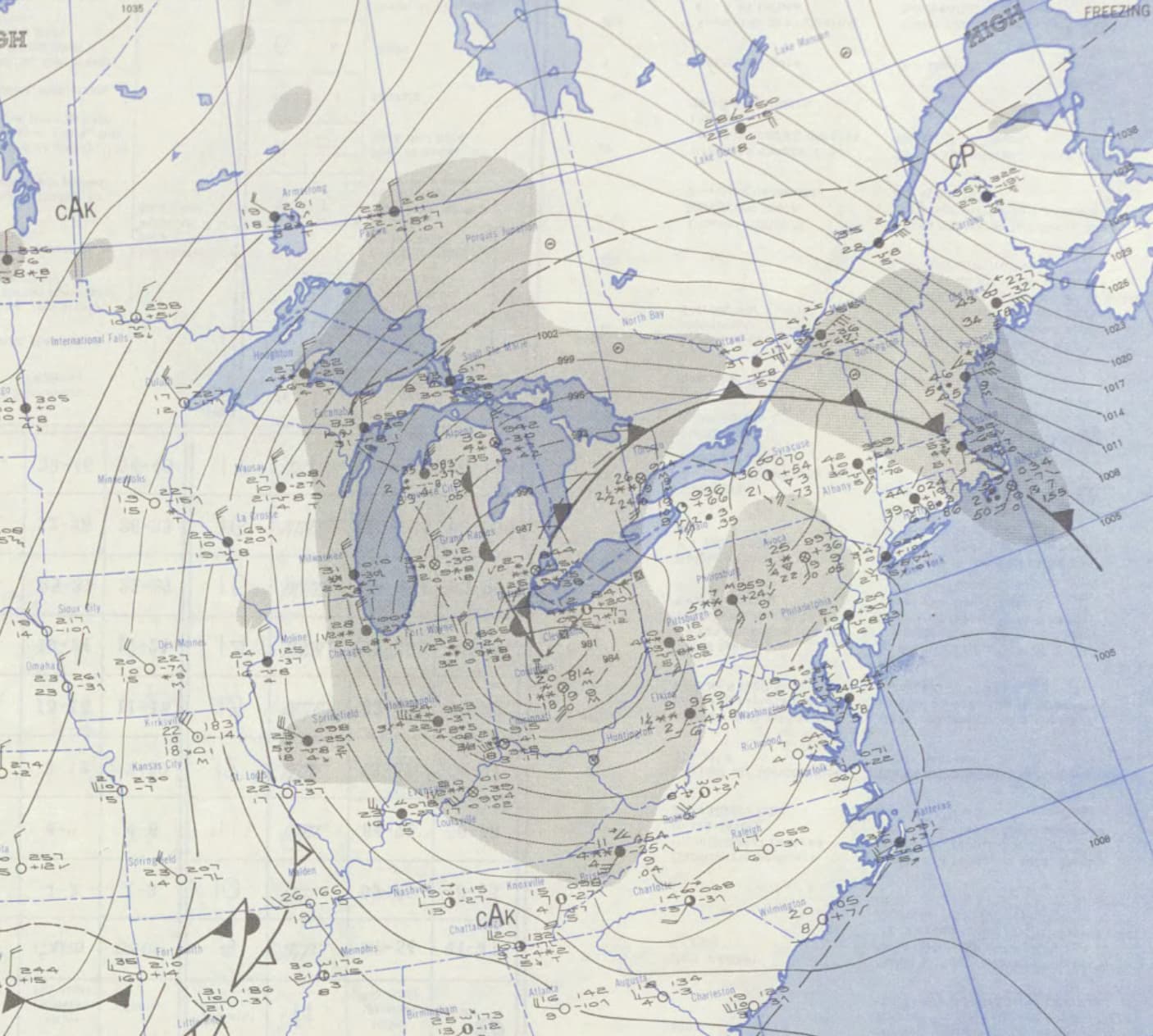 great appalachian storm of 1950 - 06 Gh 1035 Cak International Falls, 38 305 D Sioux City 14 107 14 Omaha 261 31 23 257 411 Minerals 15 23 434 Armong 20 B Porquis 30 8.3 05 Gran 1002 399 996 342 30 35 987 ve Des Mane 28 909 Moline 24 227 24 ort wase 125 2